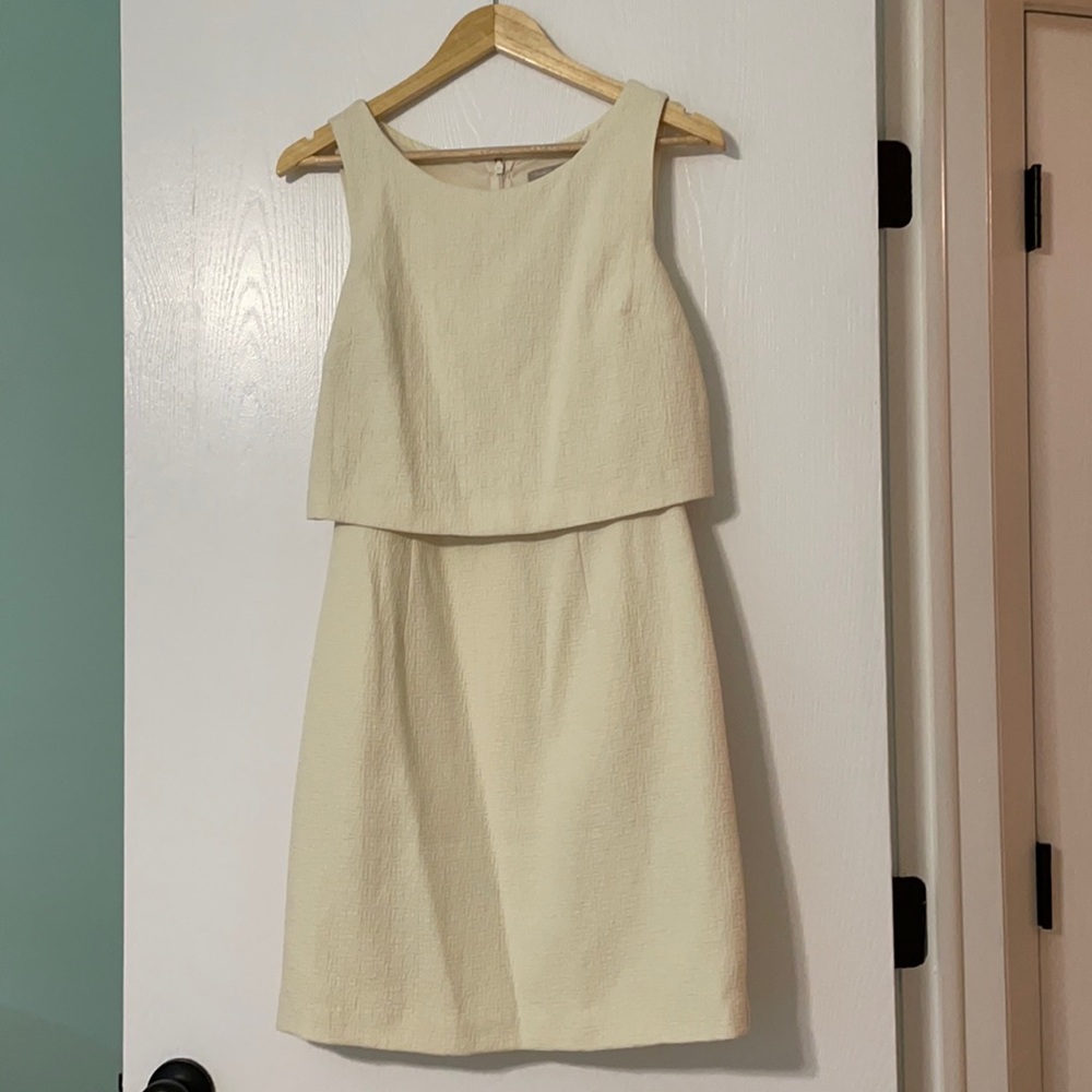 Brand New Banana Republic Cream Sleeveless Dress